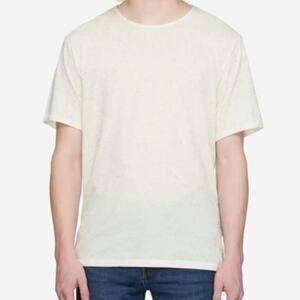 Rag & Bone Men's Classic Speckled Short Sleeve T-shirt in Ivory